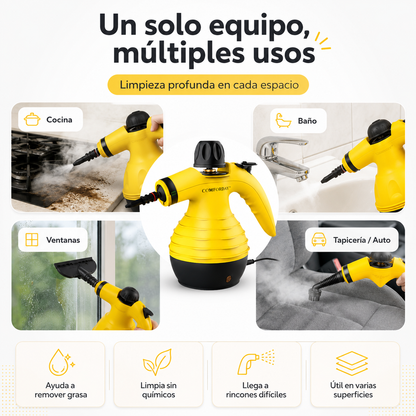 Limpiador a Vapor Portátil Multiuso